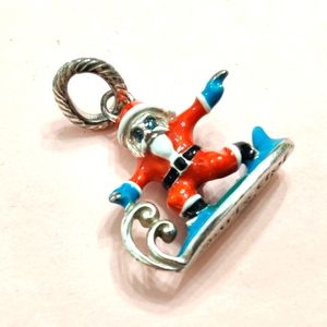 Brighton Surfing Santa Surf's Up Christmas Charm